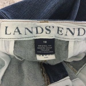 Lands End Original Fit Size 18 medium dark wash
